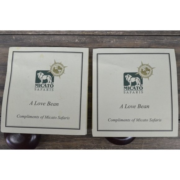 Micato Luxury Safari Keychain Lot Love Bean Complimentary Token - Picture 10 of 12